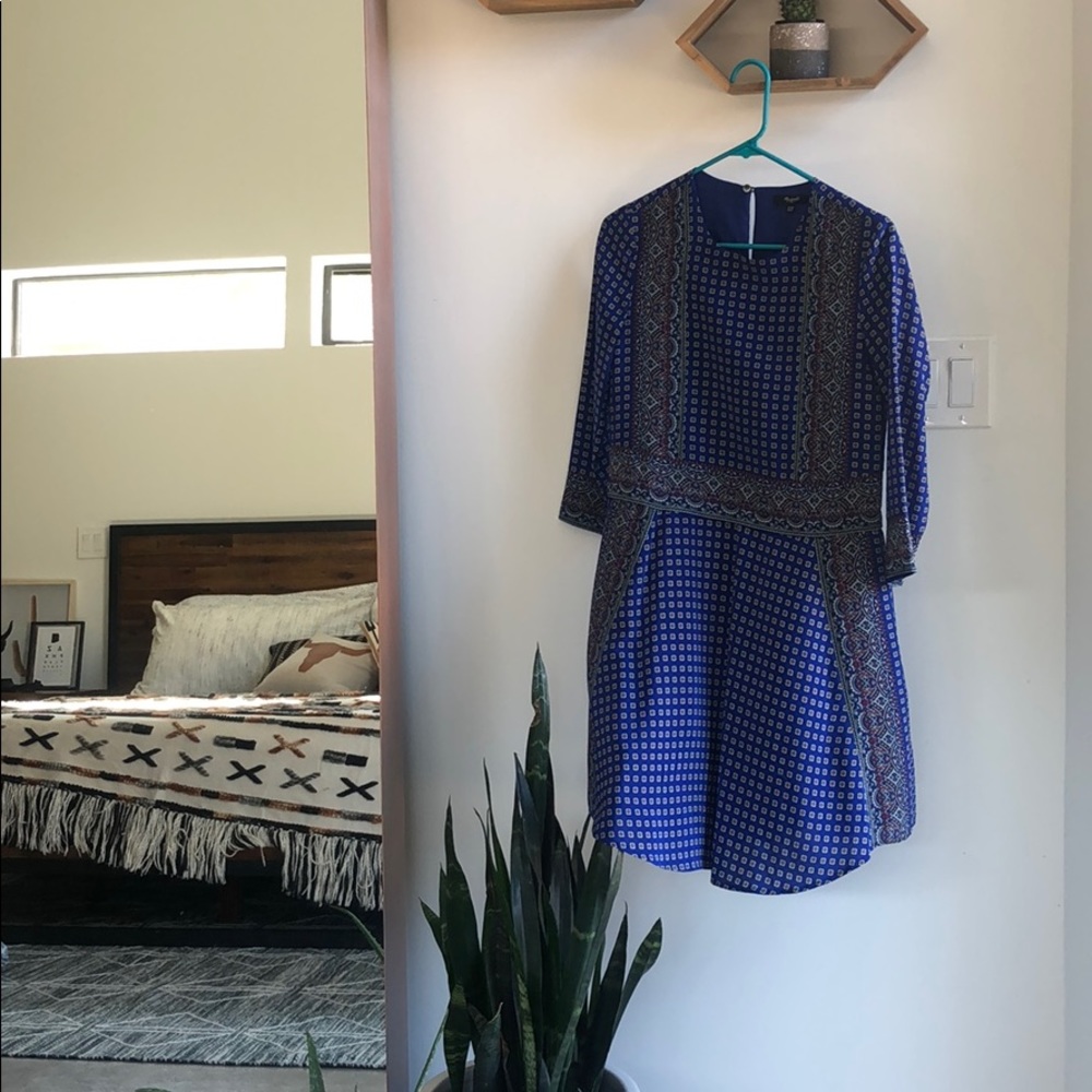 Madewell Silk Bandana Pattern Dress
